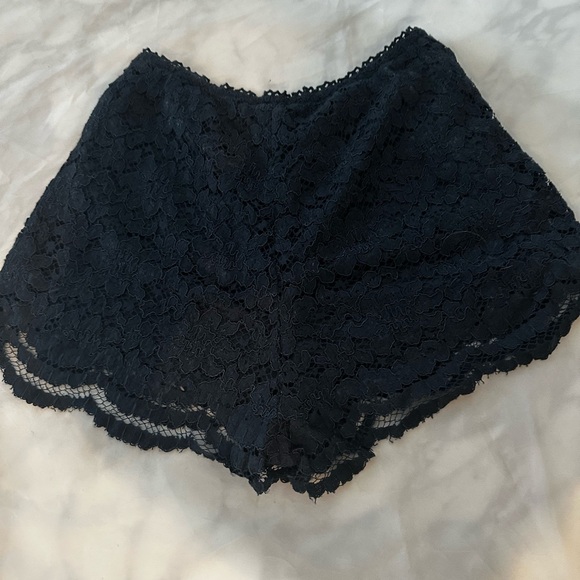 Lace Shorts Dark Blue Size 27 - Picture 3 of 3
